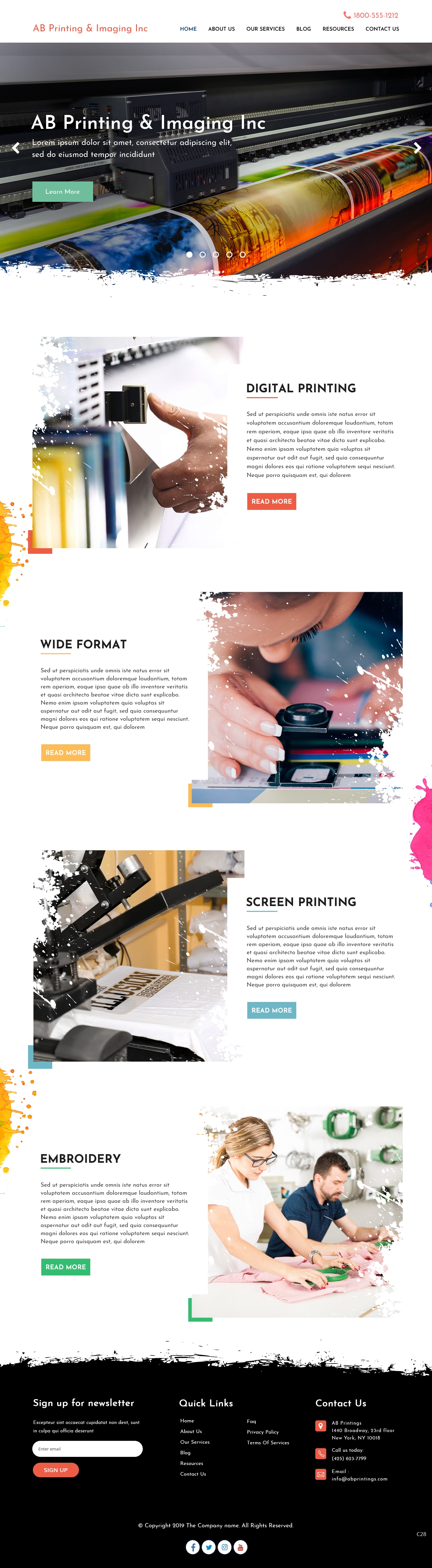 Web Design by pb for AB Printing & Imaging Inc. | Design #22025433