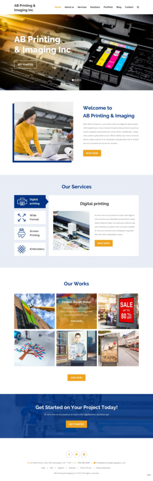 Web Design by pb for AB Printing & Imaging Inc. | Design: #22025435