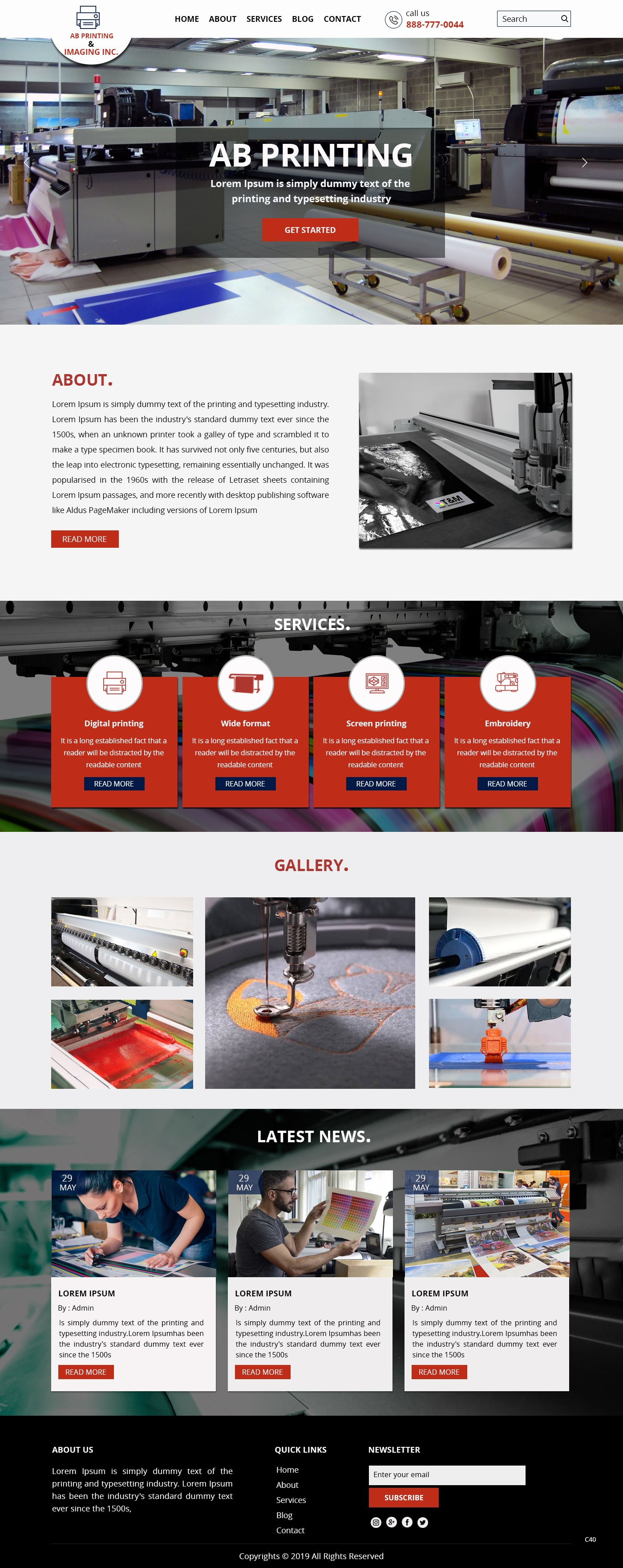 Web Design by pb for AB Printing & Imaging Inc. | Design #22025441