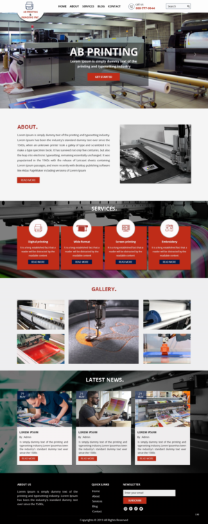 Web Design by pb for AB Printing & Imaging Inc. | Design: #22025441
