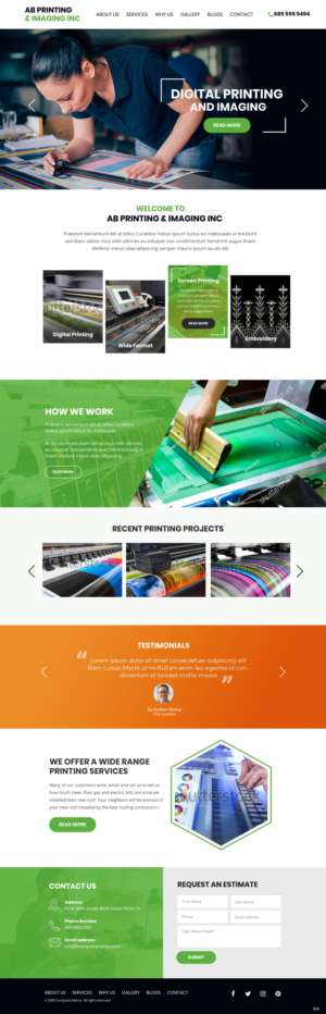 Web Design by pb for AB Printing & Imaging Inc. | Design: #22025444