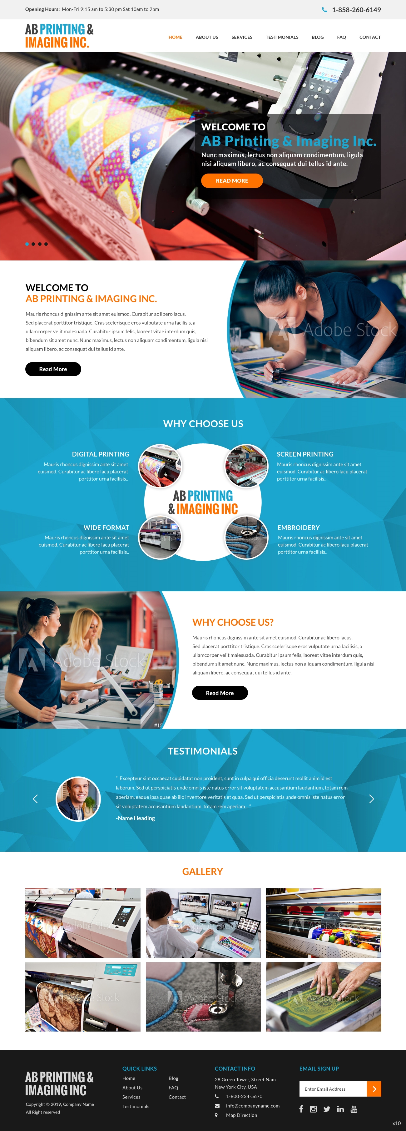 Web Design by pb for AB Printing & Imaging Inc. | Design #22025445