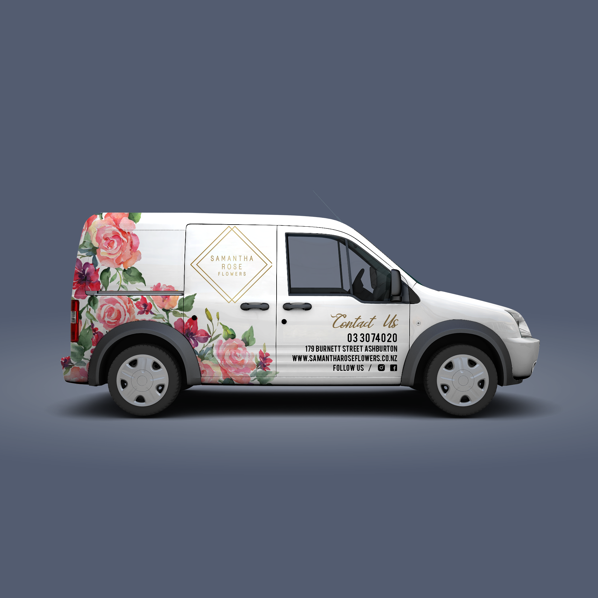 Car Wrap Design by el_shekoo7 for SAMANTHA ROSE FLOWERS | Design #22042772