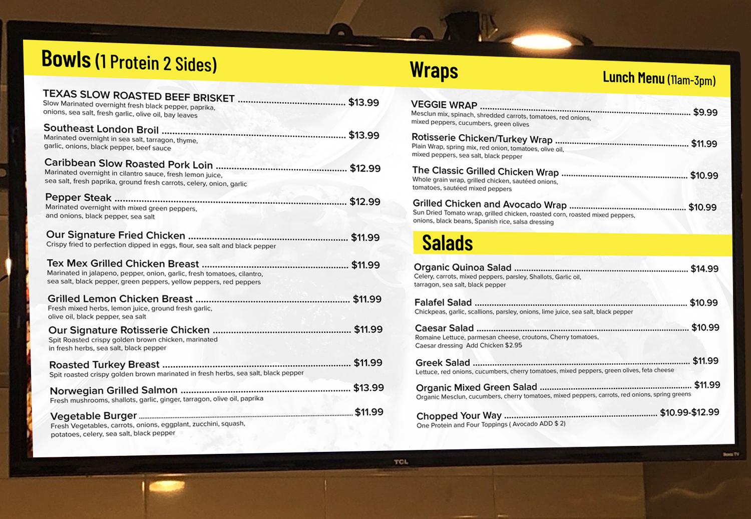 Menu Design by SAI DESIGNS for this project | Design #22099912