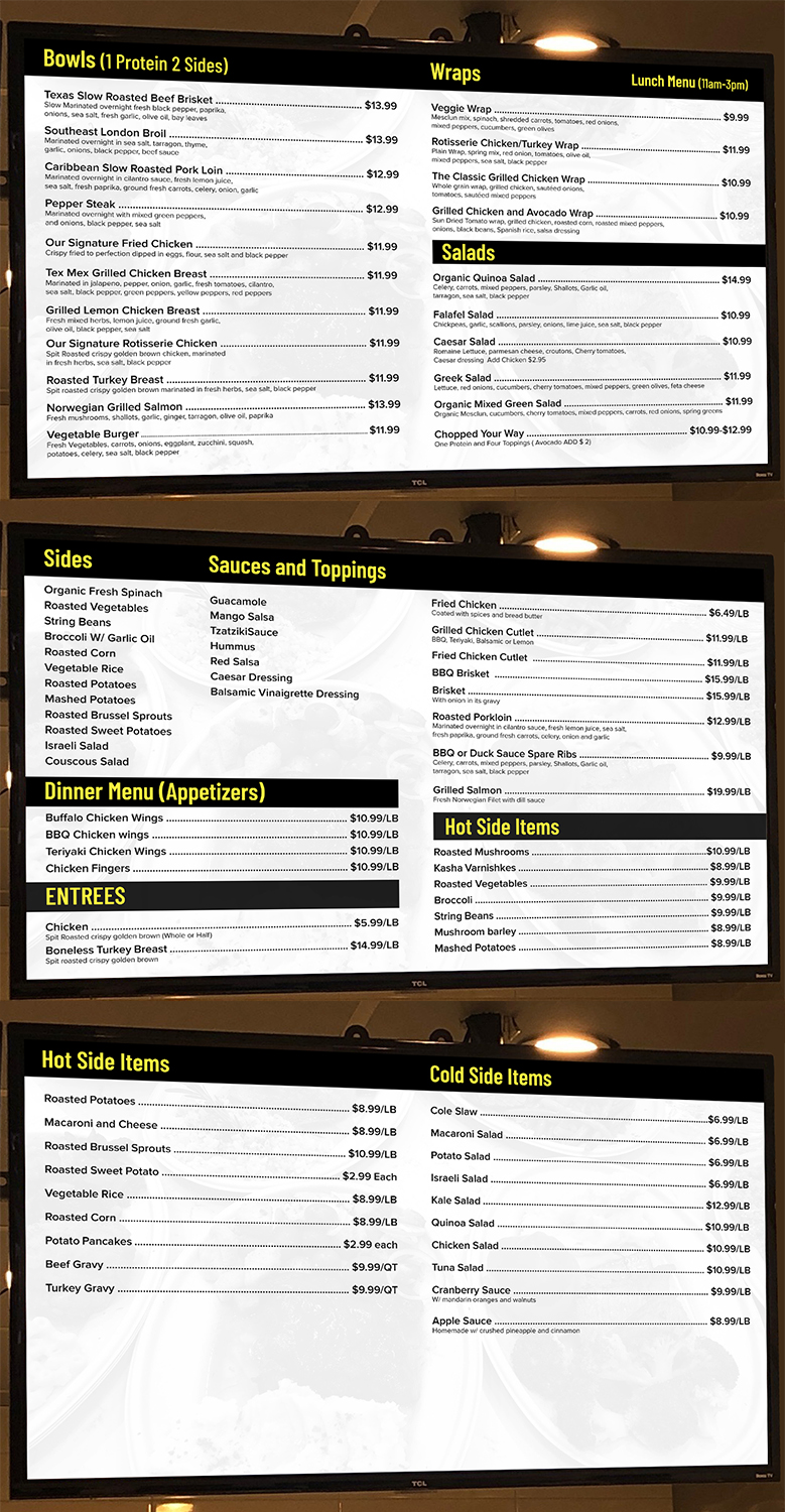 Menu Design by SAI DESIGNS for this project | Design #22110024