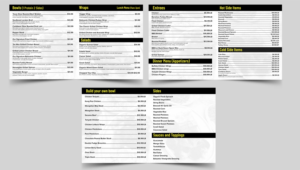 Menu Design by SAI DESIGNS for this project | Design: #22116257
