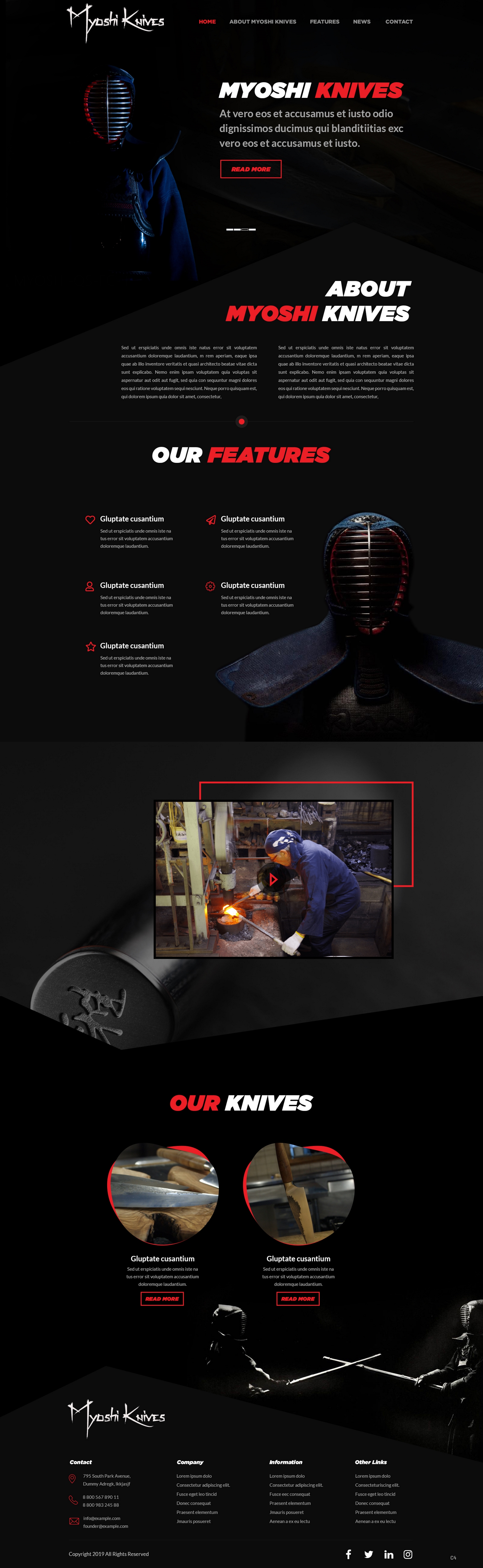 Web Design by pb for Darksword Armory | Design #22031885