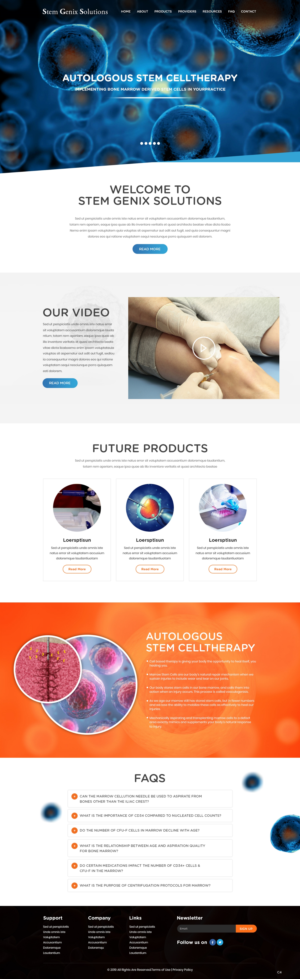 Wordpress Design by pb for Stem Genix Solutuons, LLC. | Design: #22031872