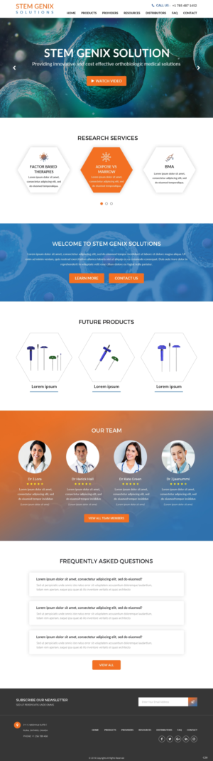 Wordpress Design by pb for Stem Genix Solutuons, LLC. | Design: #22031873