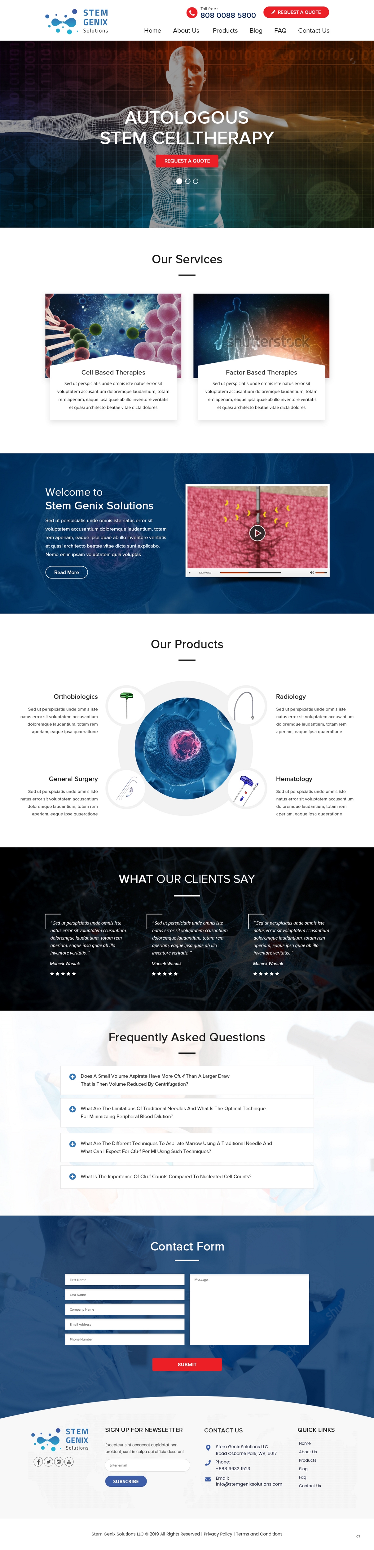 Design Wordpress par pb pour Stem Genix Solutuons, LLC. | Design #22031874