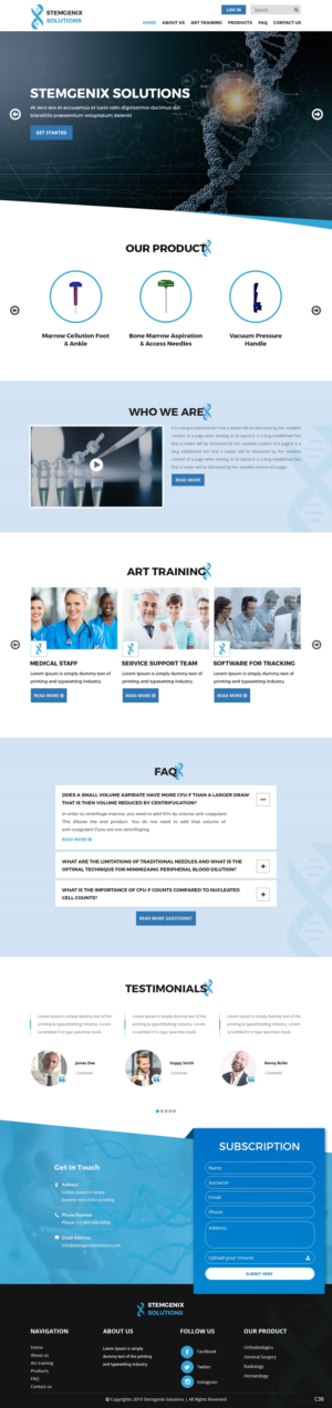 Wordpress Design by pb for Stem Genix Solutuons, LLC. | Design: #22031878