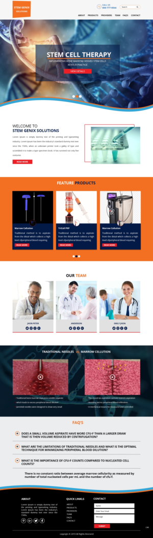 Wordpress Design by pb for Stem Genix Solutuons, LLC. | Design: #22031880