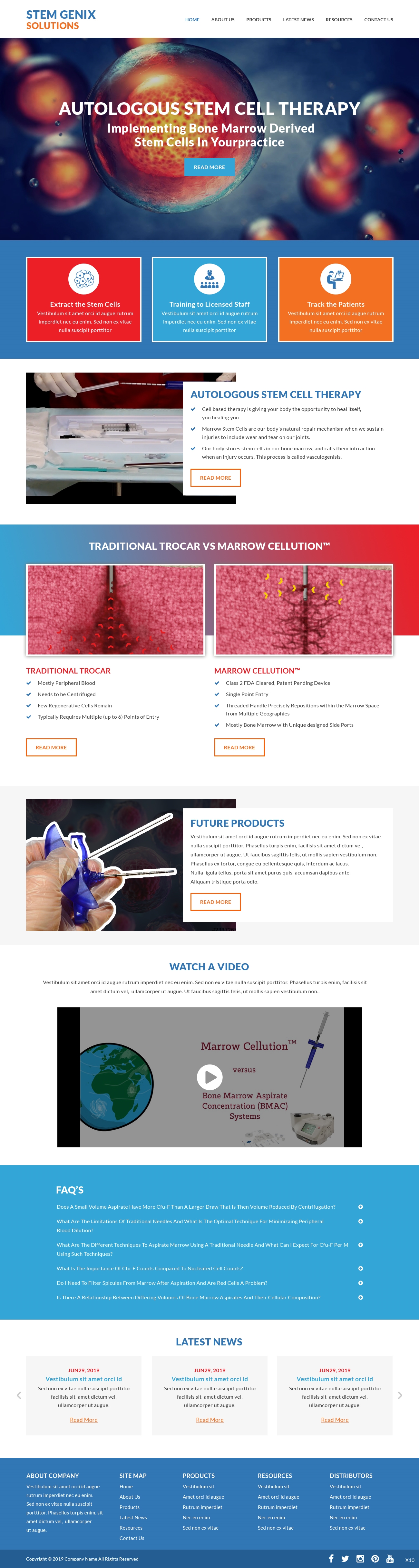 Wordpress Design by pb for Stem Genix Solutuons, LLC. | Design #22031882