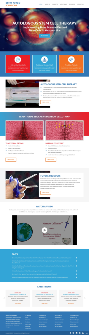 Wordpress Design by pb for Stem Genix Solutuons, LLC. | Design: #22031882