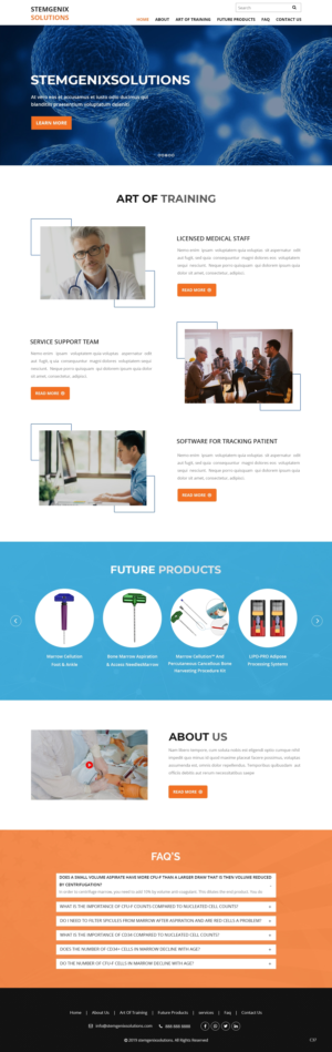 Wordpress Design by pb for Stem Genix Solutuons, LLC. | Design: #22044306
