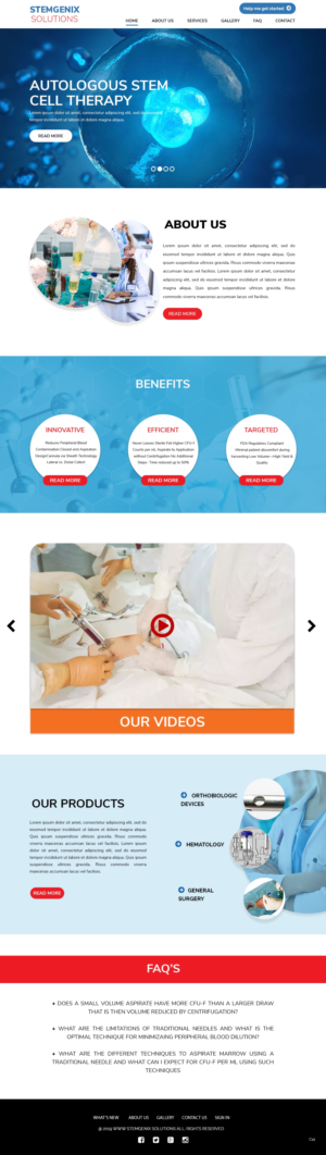 Wordpress Design by pb for Stem Genix Solutuons, LLC. | Design: #22044307