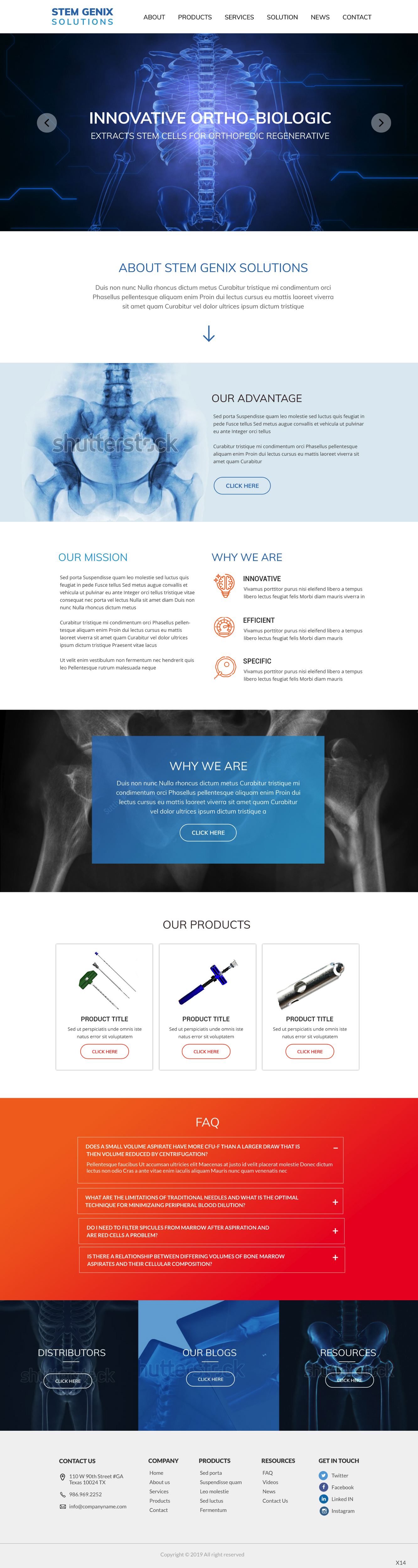 Wordpress Design by pb for Stem Genix Solutuons, LLC. | Design #22058598