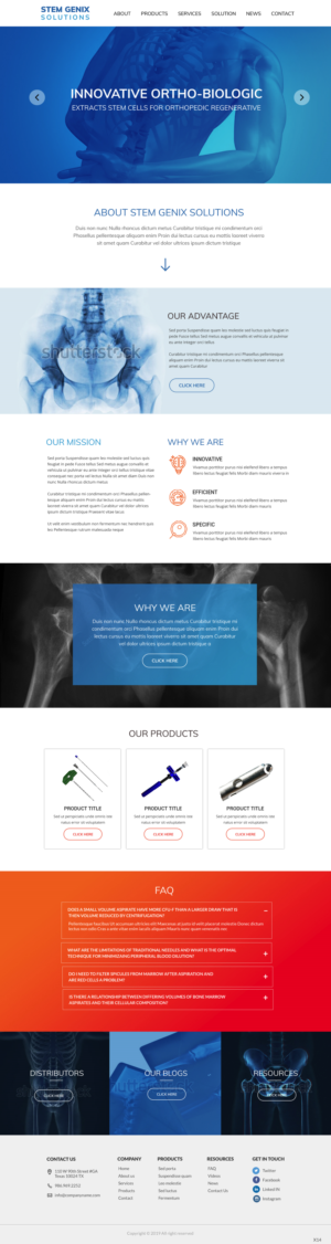 Wordpress Design by pb for Stem Genix Solutuons, LLC. | Design: #22058600