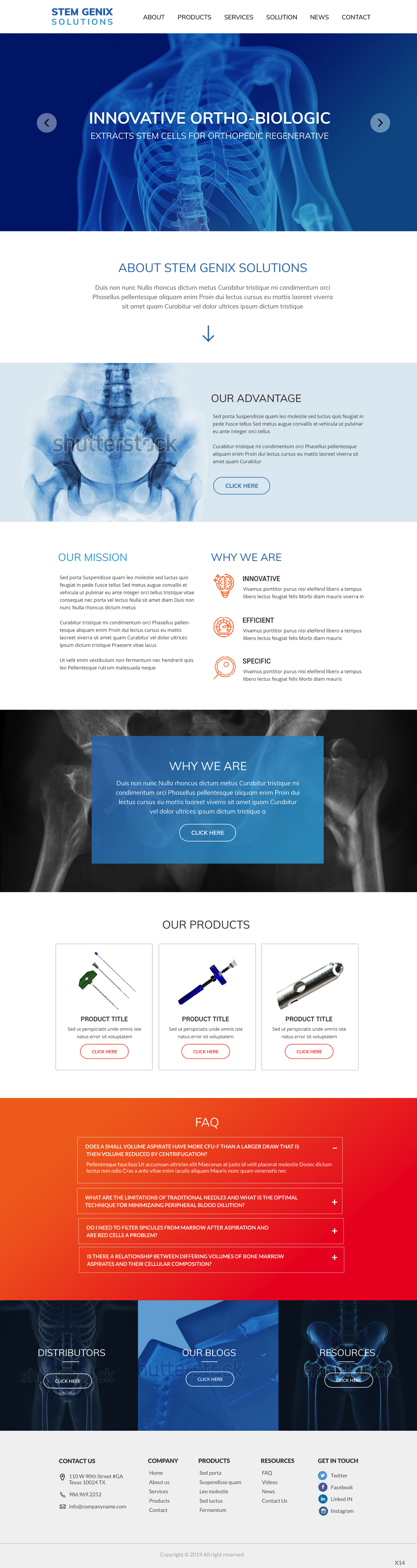 Wordpress Design by pb for Stem Genix Solutuons, LLC. | Design #22058601