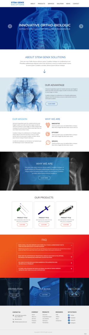 Wordpress Design by pb for Stem Genix Solutuons, LLC. | Design: #22058601