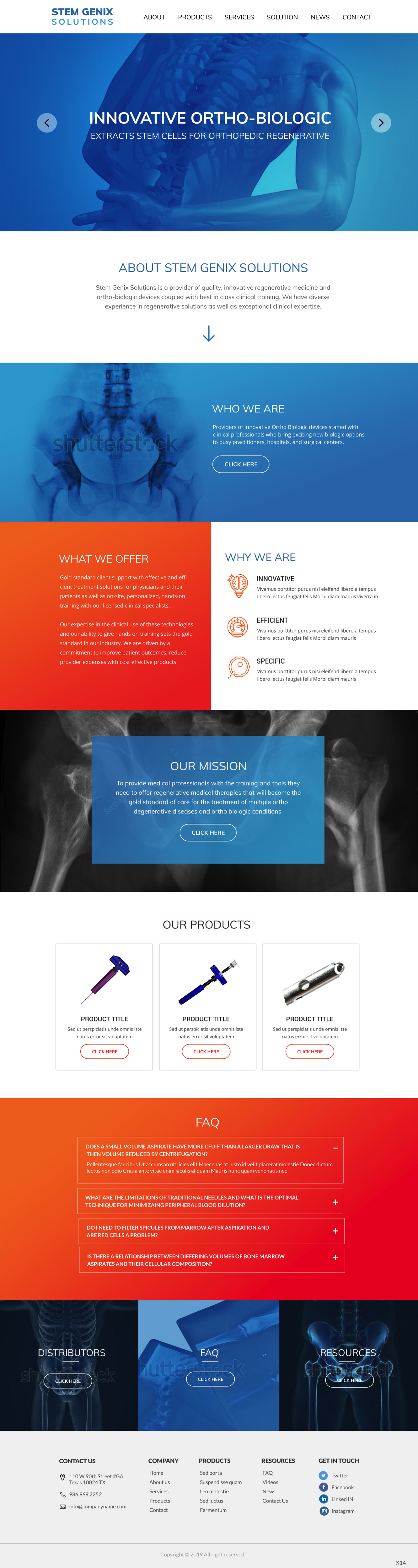 Wordpress Design by pb for Stem Genix Solutuons, LLC. | Design #22067285