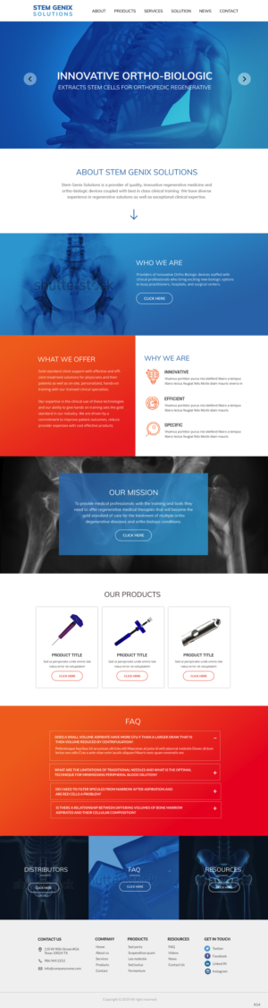 Wordpress Design by pb for Stem Genix Solutuons, LLC. | Design: #22067285