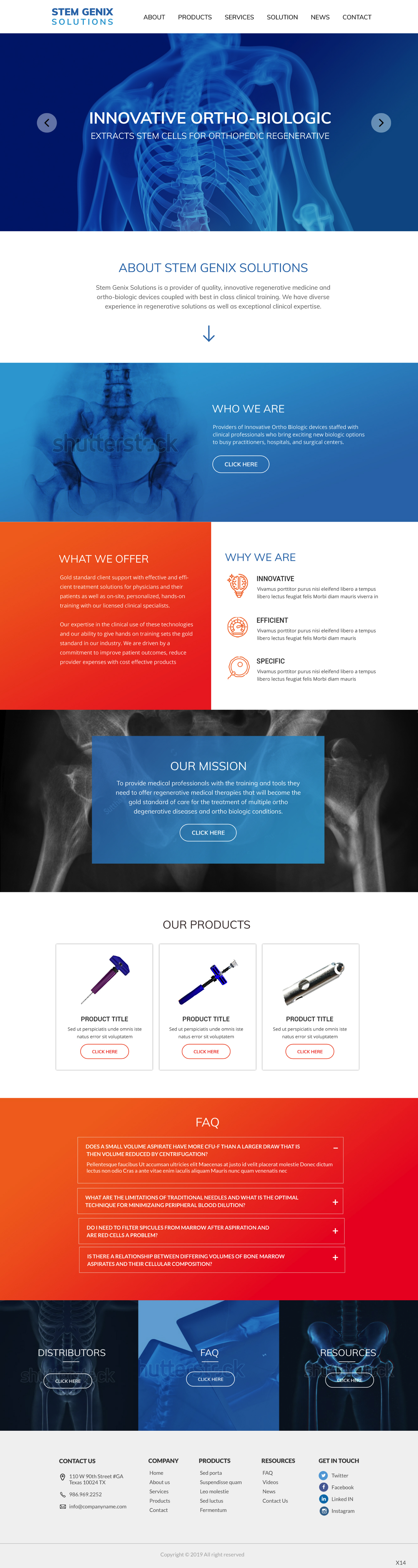 Wordpress Design by pb for Stem Genix Solutuons, LLC. | Design #22067286