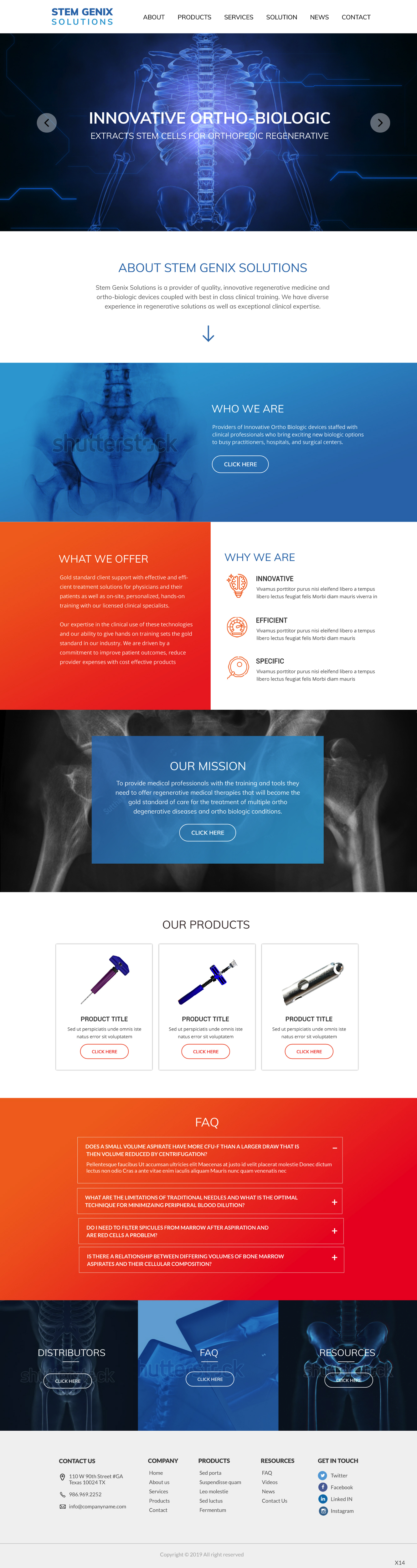 Wordpress Design by pb for Stem Genix Solutuons, LLC. | Design #22067287
