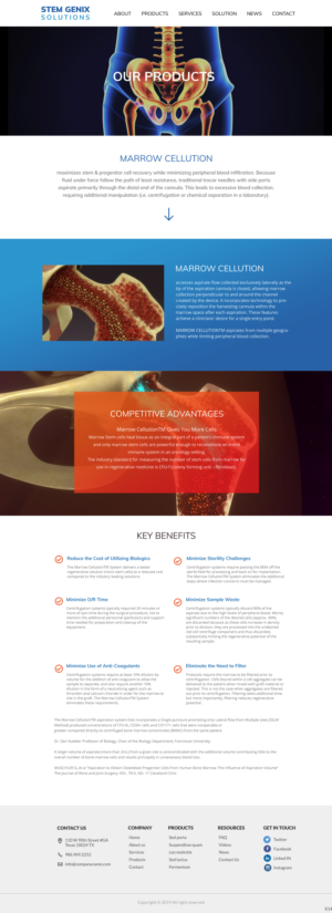 Wordpress Design by pb for Stem Genix Solutuons, LLC. | Design: #22067288