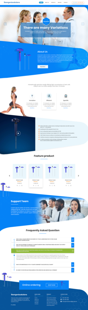 Wordpress Design by AbhishekRoyBunty for Stem Genix Solutuons, LLC. | Design: #22042638