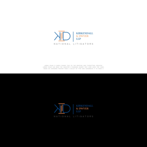 Kirkendall & Dwyer LLP   with tagline "National Litigators"  | Logo Design by GVisions