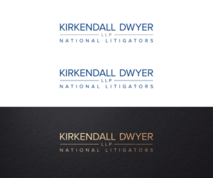 Kirkendall & Dwyer LLP   with tagline "National Litigators"  | Design de Logo par H-H Arts