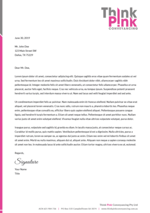 Letterhead for Conveyancing Company | Briefkopf-Design von MIND