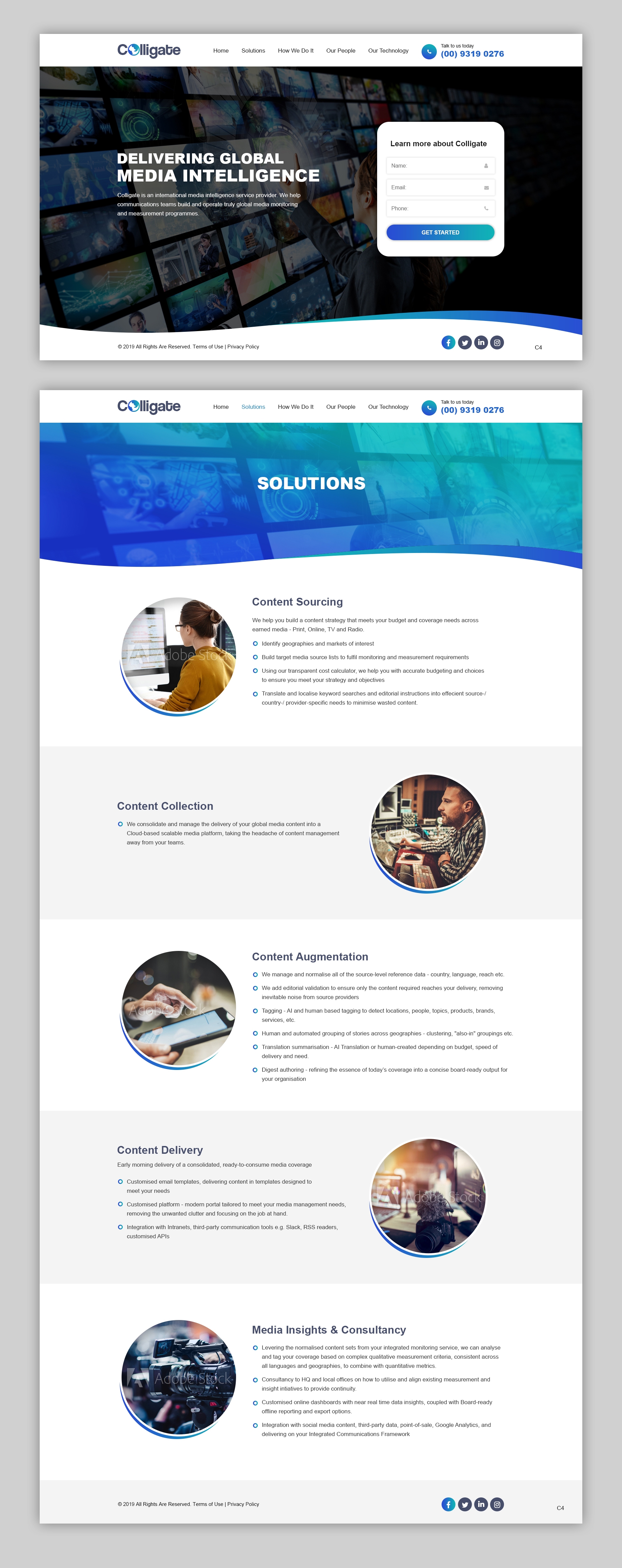 Web Design by pb for Media Insights Ltd - 9 Despot Slav Street, Suite 28, Sofia, Bulgaria; VAT BG202616151 | Design #22044255
