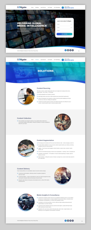 Web Design par pb pour Media Insights Ltd - 9 Despot Slav Street, Suite 28, Sofia, Bulgaria; VAT BG202616151 | Design #22044255