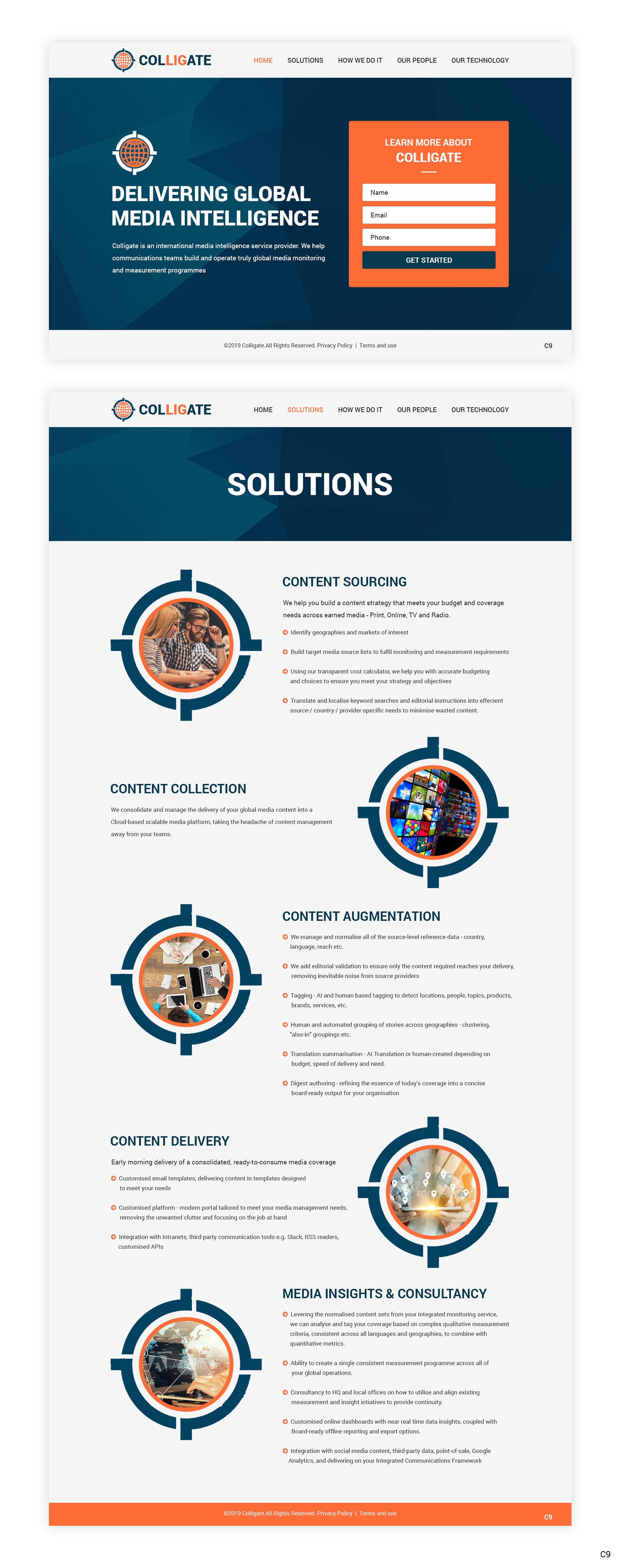 Web Design par pb pour Media Insights Ltd - 9 Despot Slav Street, Suite 28, Sofia, Bulgaria; VAT BG202616151 | Design #22044257