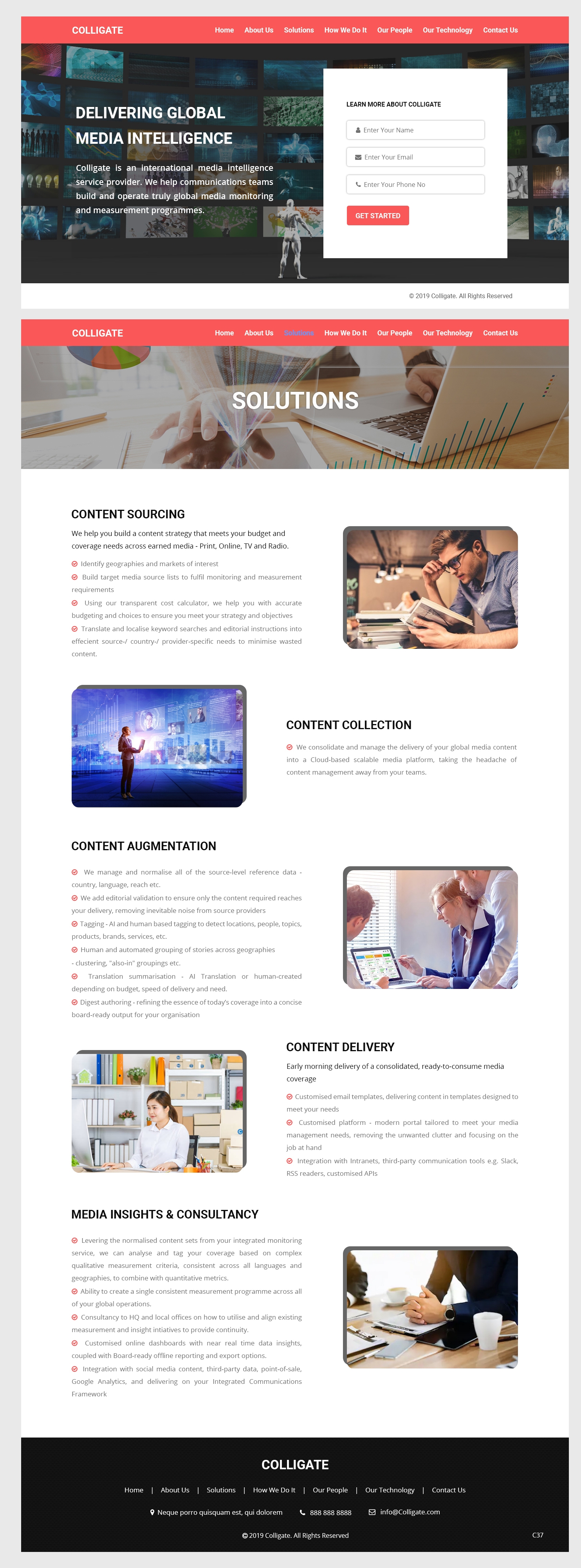 Web Design par pb pour Media Insights Ltd - 9 Despot Slav Street, Suite 28, Sofia, Bulgaria; VAT BG202616151 | Design #22044258