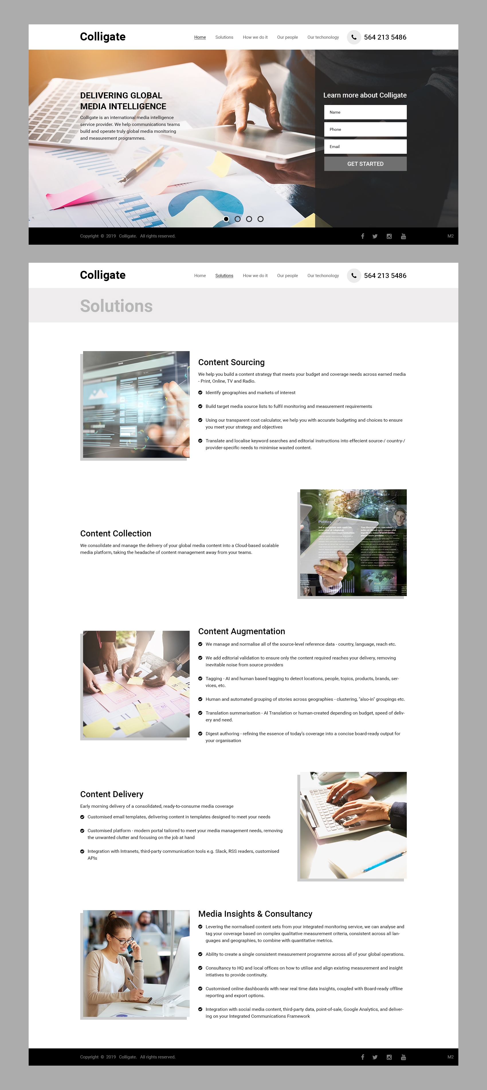 Web Design by pb for Media Insights Ltd - 9 Despot Slav Street, Suite 28, Sofia, Bulgaria; VAT BG202616151 | Design #22044265