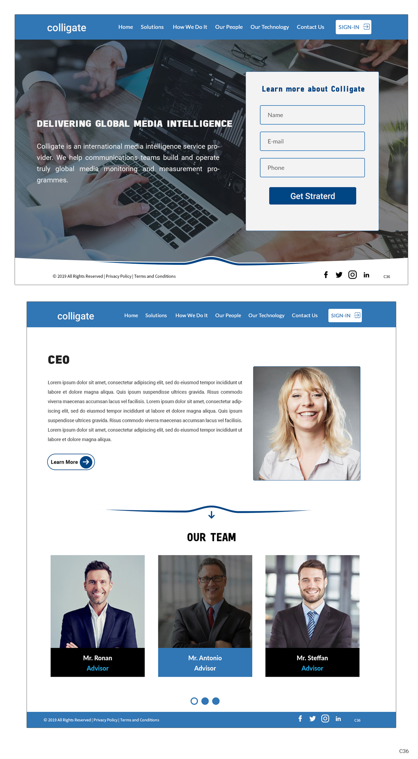 Diseño Web por pb para Media Insights Ltd - 9 Despot Slav Street, Suite 28, Sofia, Bulgaria; VAT BG202616151 | Diseño #22051039