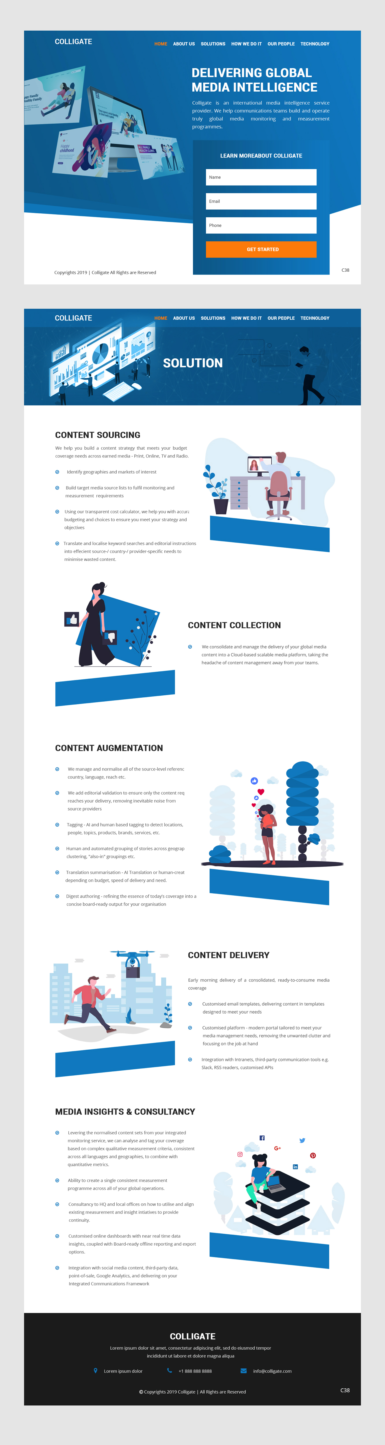 Diseño Web por pb para Media Insights Ltd - 9 Despot Slav Street, Suite 28, Sofia, Bulgaria; VAT BG202616151 | Diseño #22051041