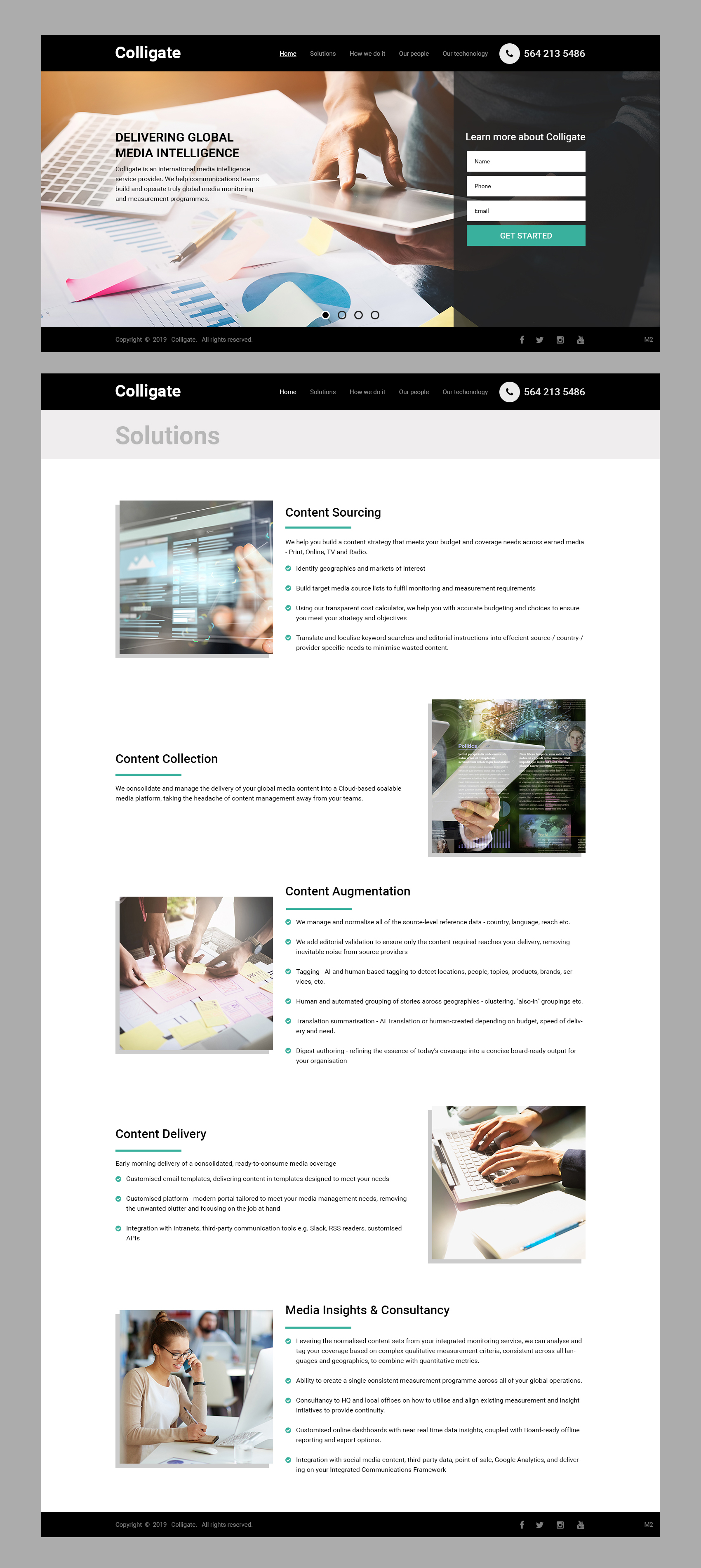 Diseño Web por pb para Media Insights Ltd - 9 Despot Slav Street, Suite 28, Sofia, Bulgaria; VAT BG202616151 | Diseño #22058865