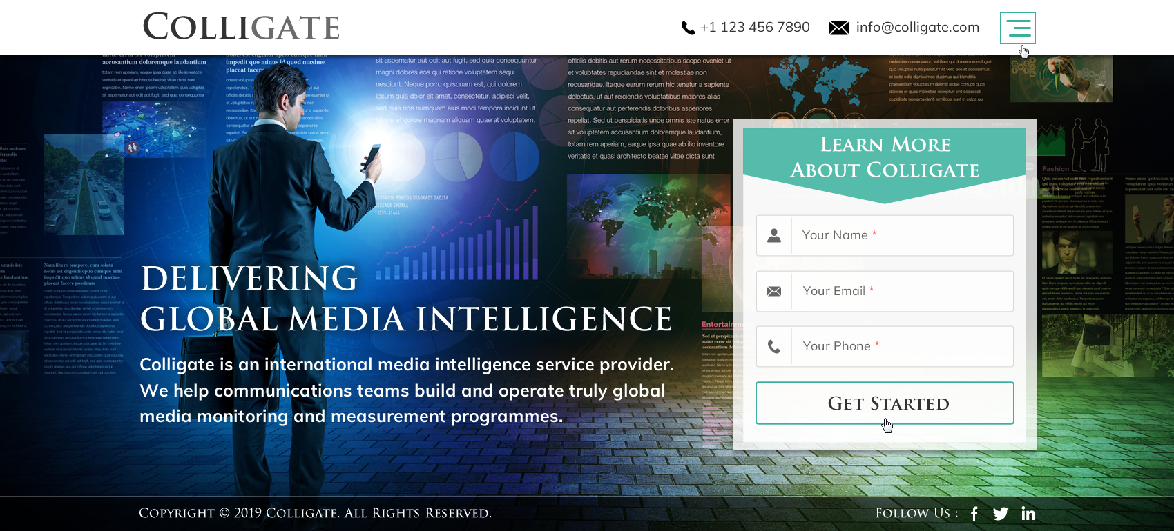 Web Design by Sbss for Media Insights Ltd - 9 Despot Slav Street, Suite 28, Sofia, Bulgaria; VAT BG202616151 | Design #22056919