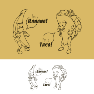 Designing cartoon or similar characters to be put on t-shirts sold online. | Illustration Design by Gabriel T. Marques