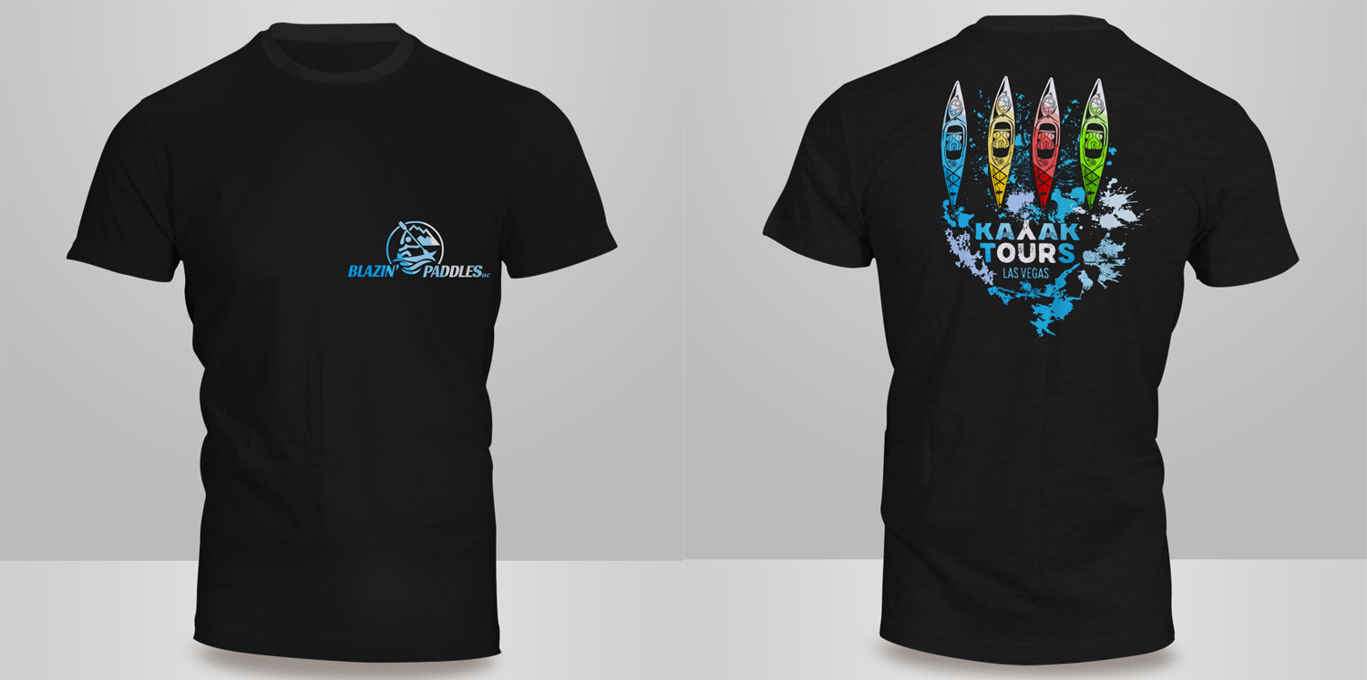 T-shirt Design by Kero for Blazin Paddles LLC | Design #22039755