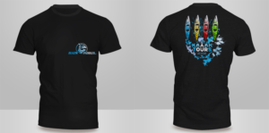 Fun, modern, and cool design for a kayak tour company! | T-Shirt-Design von Kero