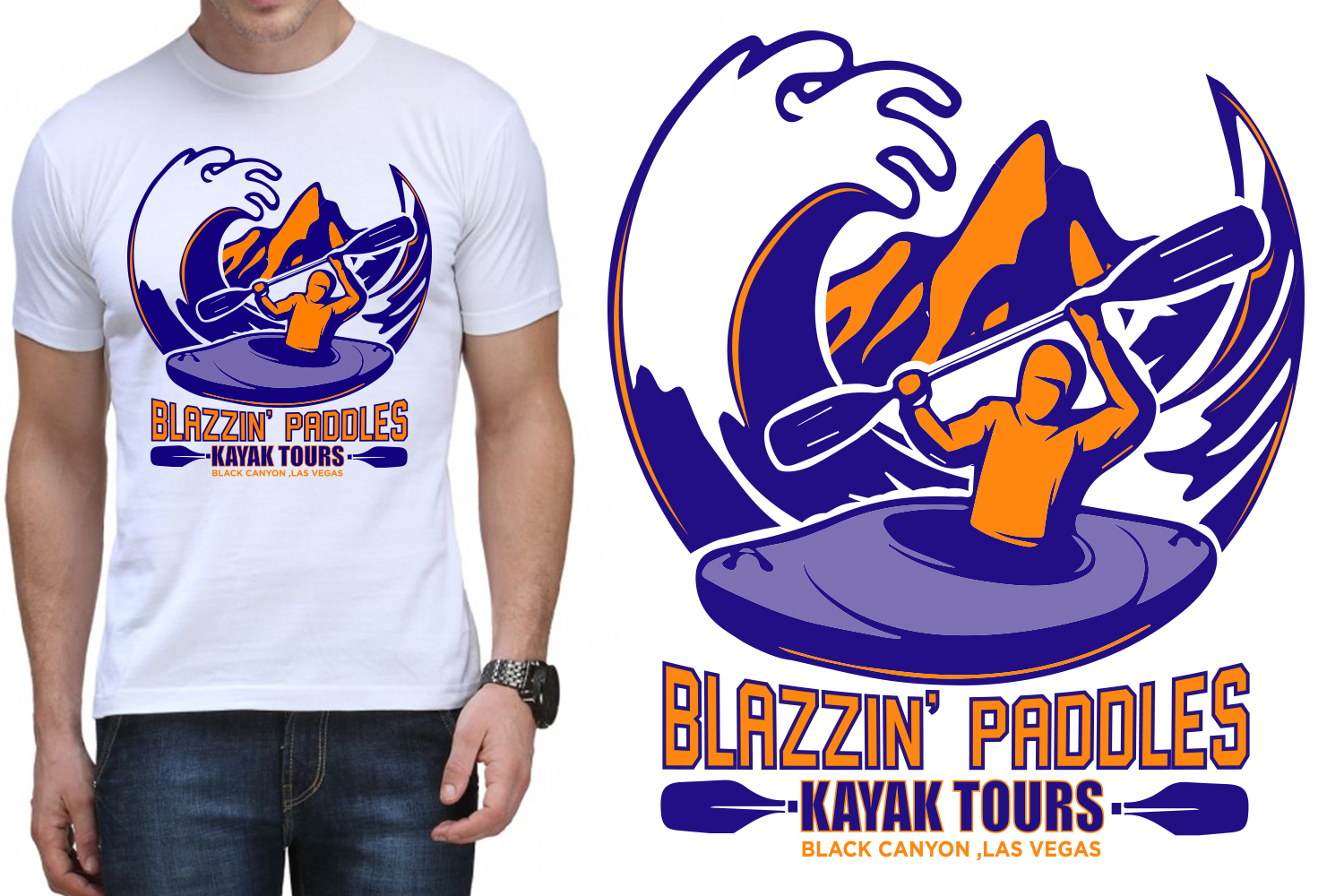 Design de T-shirt par unadversaIstudio pour Blazin Paddles LLC | Design #22039419