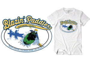 Fun, modern, and cool design for a kayak tour company! | T-Shirt-Design von Uprinteez