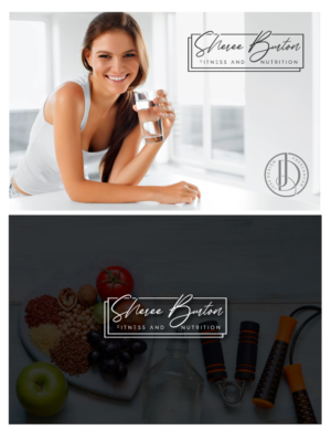 Sheree Burton or just initials along with fitness and nutrition or just Sheree with fitness and nutrition | Logo Design by JoseDesign