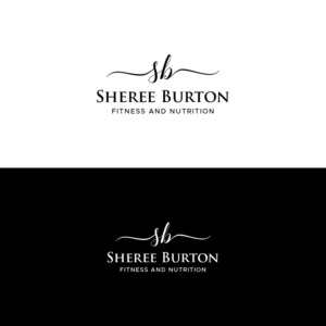Sheree Burton or just initials along with fitness and nutrition or just Sheree with fitness and nutrition | Logo Design by dipikapcyart