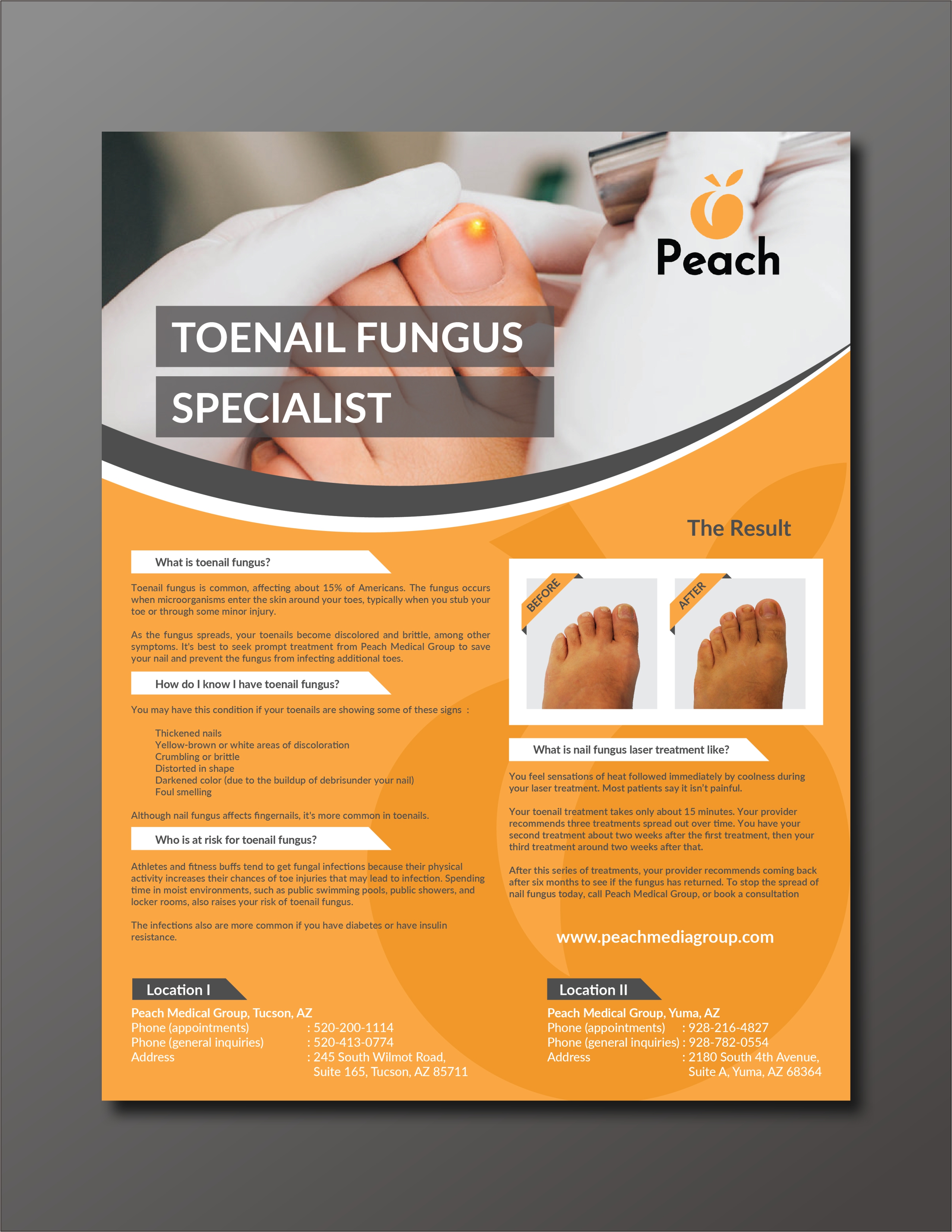 Modern Professional Healthcare Flyer Design For A Company By